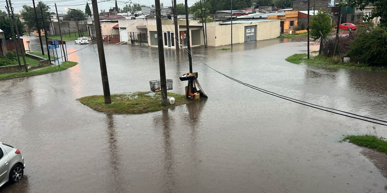 Otra vez la intensa lluvia golpe a Olavarra